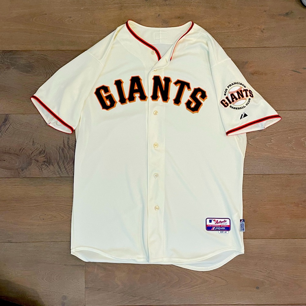 Size 48 Authentic Coolbase SF Giants Jersey, Blank